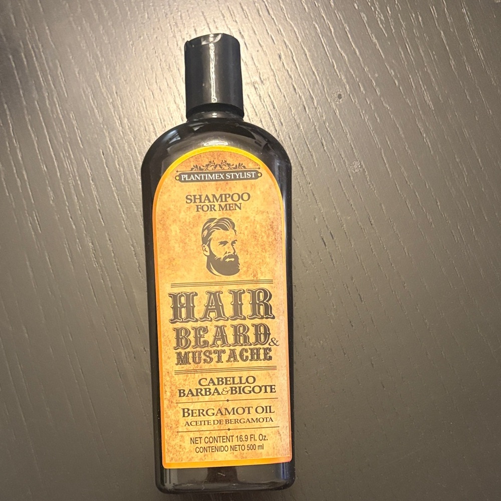 Hair, Beard & Mustache Shampoo - Black and Gold